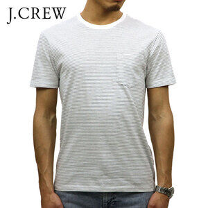 J Crew Factory Mens Striped Crew Neck Slim Fit Short Sleeve Tee Small